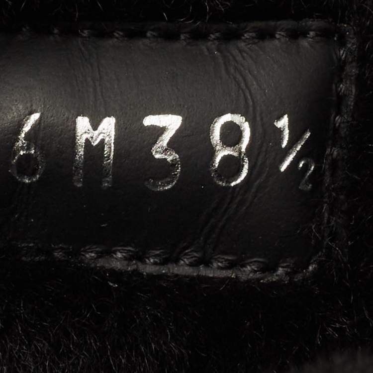 Pre Owned Louis Vuitton Overdrive Size 38.5 Black Leather Ankle Length Boots