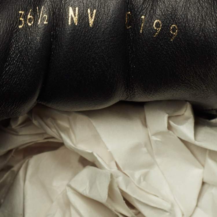 Pre Owned Louis Vuitton Run Away Size 36.5 Black Mesh and Damier Ebene Canvas Low Top Sneakers