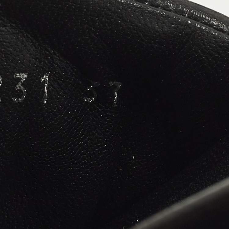 مملوكة مسبقًا Louis Vuitton Size 37 Black Monogram Leather Jumbo Platform Sandals