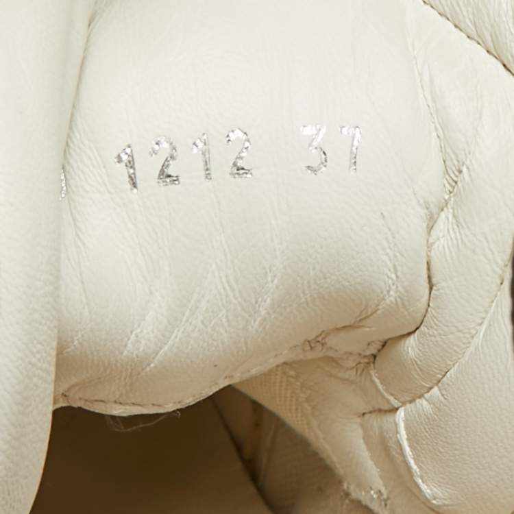 Pre Owned Louis Vuitton Archlight Size 37 White/Beige Monogram Canvas and Leather Low Top Sneakers