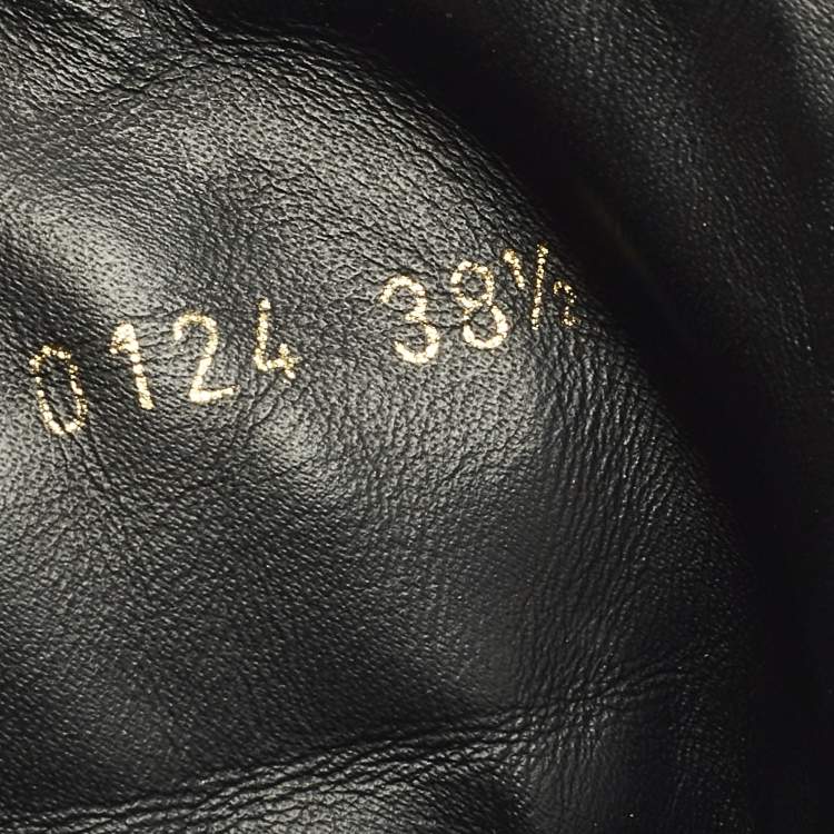 Pre Owned Louis Vuitton Cliff Size 38.5 Black Monogram Suede and Leather High Top Sneakers