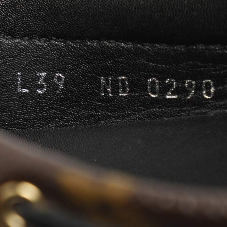 Pre Owned Louis Vuitton Gloria Size 39 Brown Monogram Canvas Loafers