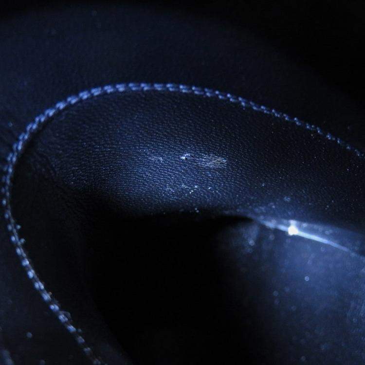 Pre Owned Louis Vuitton Lv X Yk Short Boots Noir/White Patent Leather Plastic Infinity Dot Size 36