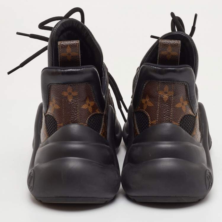 مملوكة مسبقًا Louis Vuitton Archlight Size 37.5 Monogram Canvas and Mesh Lace Up Sneakers