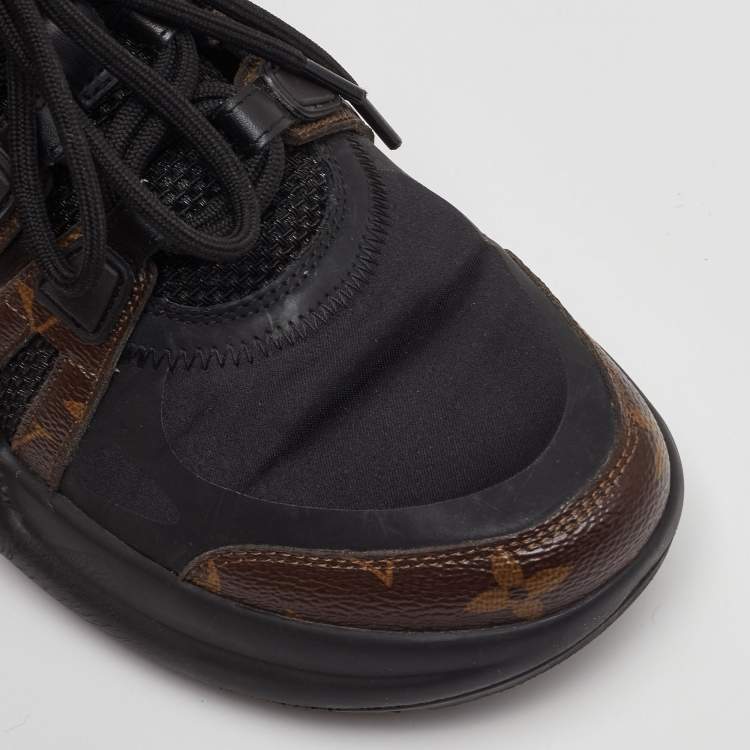 مملوكة مسبقًا Louis Vuitton Archlight Size 37.5 Monogram Canvas and Mesh Lace Up Sneakers