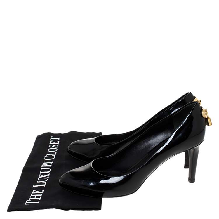 Pre Owned Louis Vuitton Black Patent Leather Oh Really! Pumps Size 36