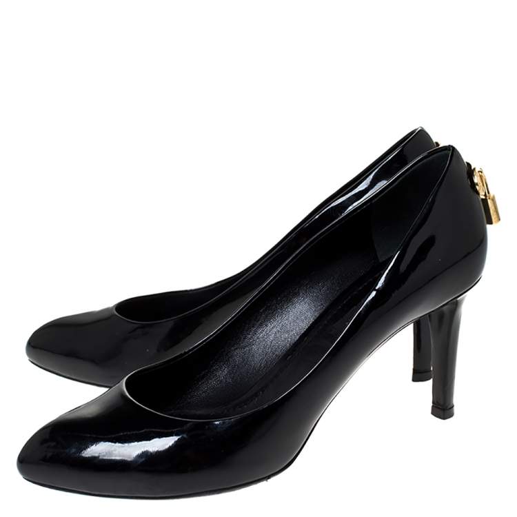 Pre Owned Louis Vuitton Black Patent Leather Oh Really! Pumps Size 36