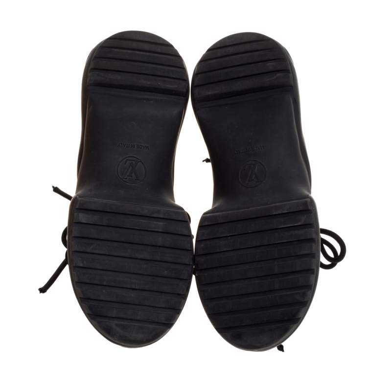 Pre Owned Louis Vuitton Black Monogram Canvas And Mesh LV Archlight Sneakers Size 35.5
