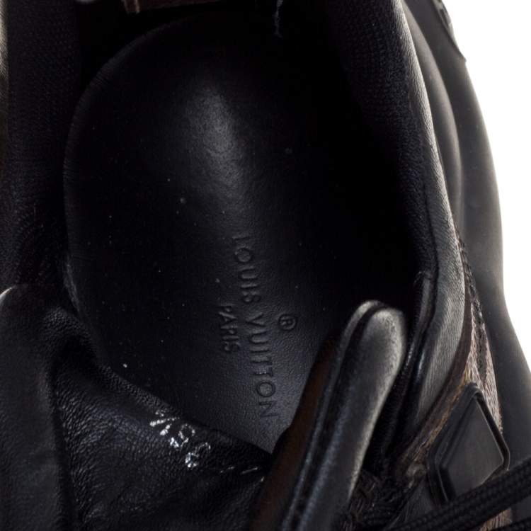 Pre Owned Louis Vuitton Black Monogram Canvas And Mesh LV Archlight Sneakers Size 35.5