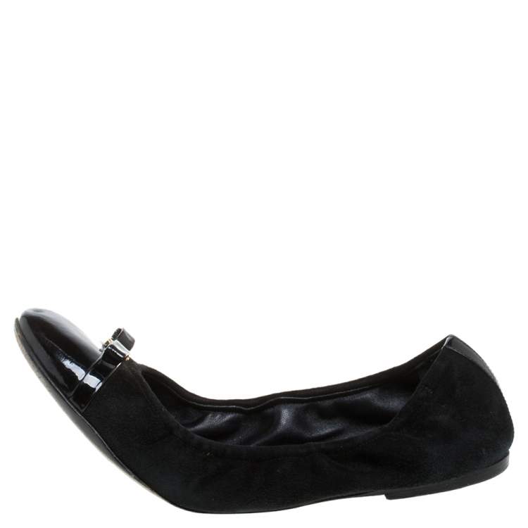 Louis Vuitton, Shoes, Authentic Louis Vuitton Black Elba Ballerina Flat