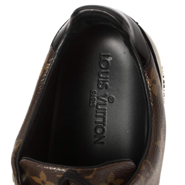 مملوكة مسب�قًا Louis Vuitton Brown/Black Monogram Canvas and Patent Leather Frontrow Low Top Sneakers Size 40
