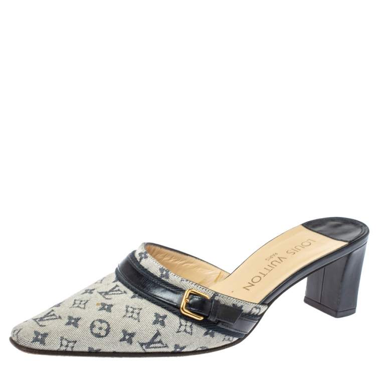 Louis Vuitton, Shoes, Vintage Louis Vuitton Signature Fabric Mules