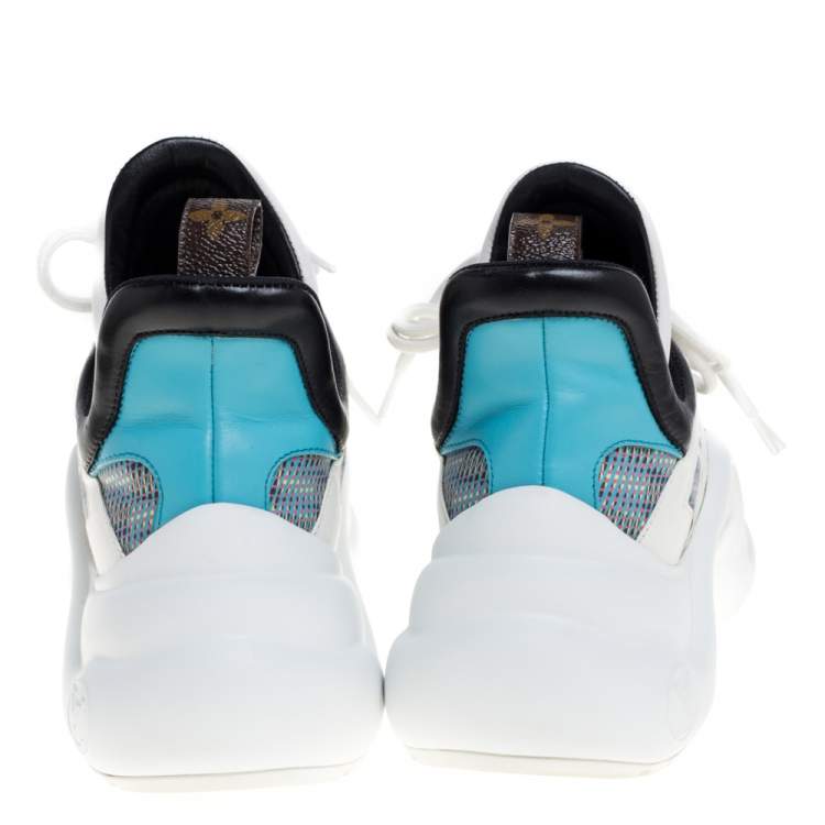 Pre Owned Louis Vuitton Multicolor Leather and Nylon LV Archlight Sneakers Size 39