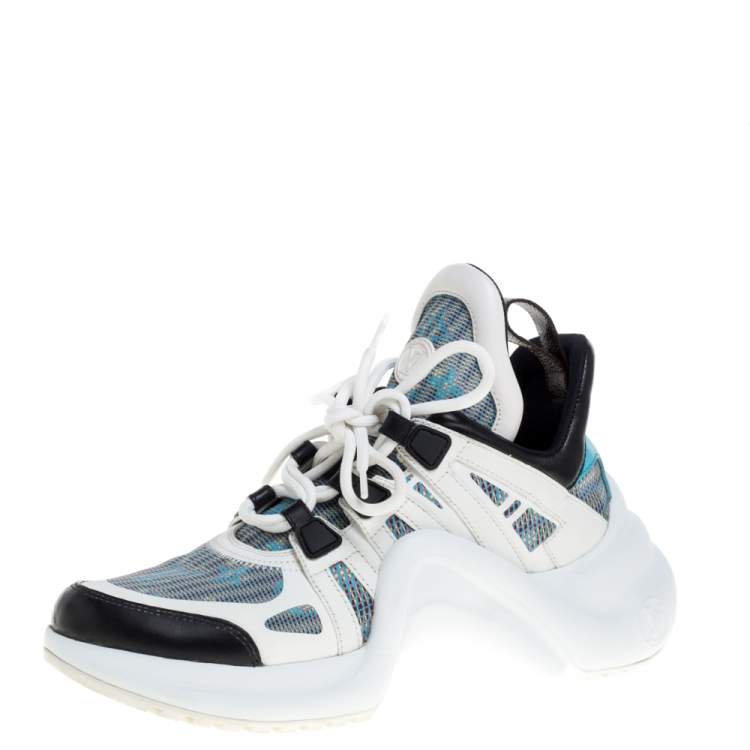 Louis Vuitton White/Monogram Canvas and Leather Archlight Sneakers Size 37 Louis  Vuitton