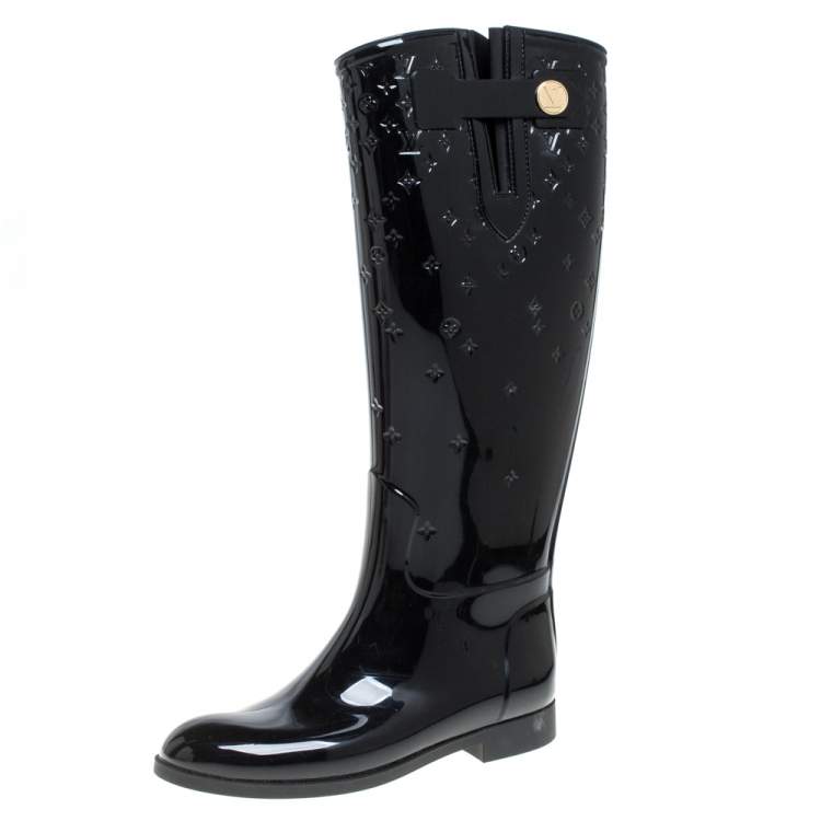 Louis Vuitton Monogram Riding Boots - Black Boots, Shoes