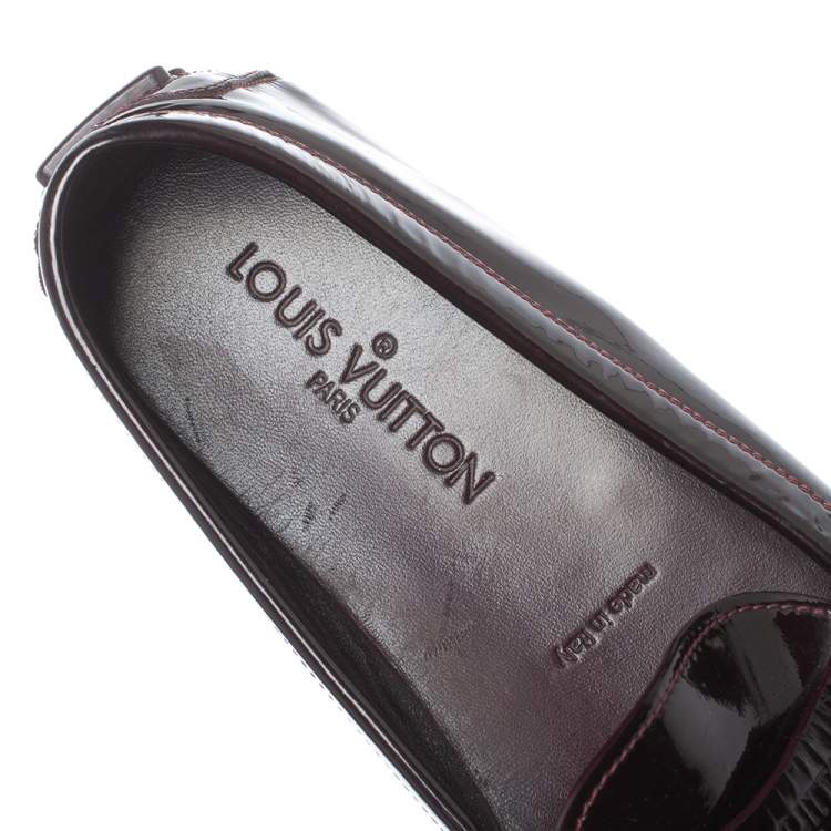 مملوكة مسبقًا Louis Vuitton Amarante Vernis Leather Starter Loafers Size 39