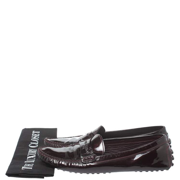 مملوكة مسبقًا Louis Vuitton Amarante Vernis Leather Starter Loafers Size 39