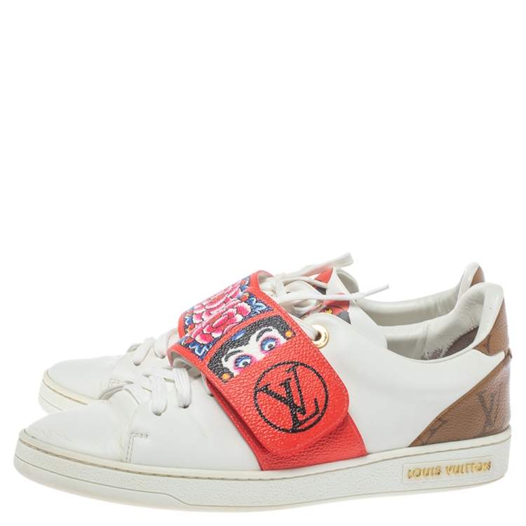 Pre Owned Louis Vuitton Multicolor Leather Kyoto Low Top Sneakers Size 36