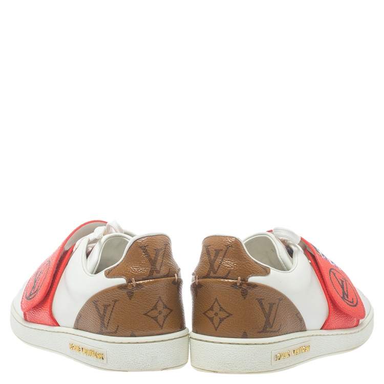 Pre Owned Louis Vuitton Multicolor Leather Kyoto Low Top Sneakers Size 36