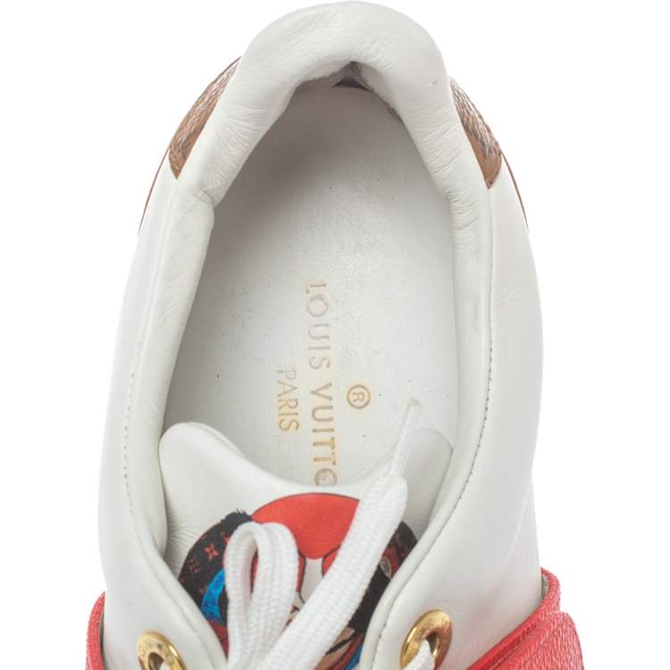 Pre Owned Louis Vuitton Multicolor Leather Kyoto Low Top Sneakers Size 36