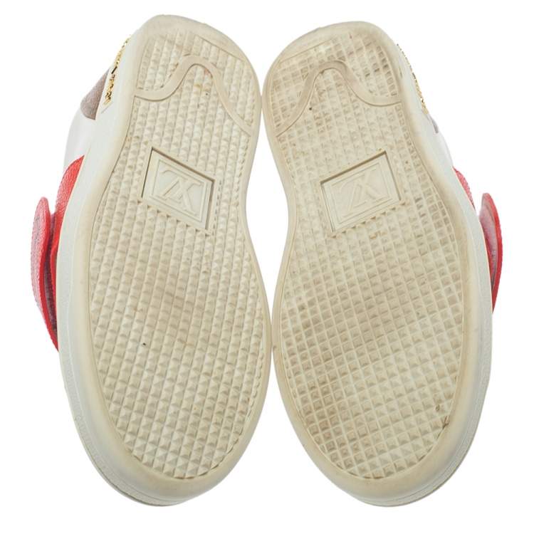 Pre Owned Louis Vuitton Multicolor Leather Kyoto Low Top Sneakers Size 36