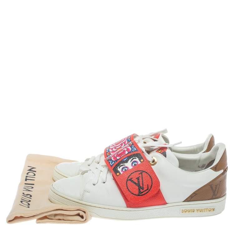 Pre Owned Louis Vuitton Multicolor Leather Kyoto Low Top Sneakers Size 36