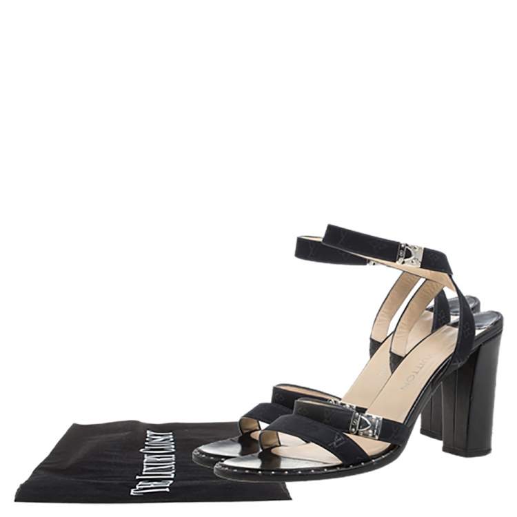 lv sandals ankle wrap