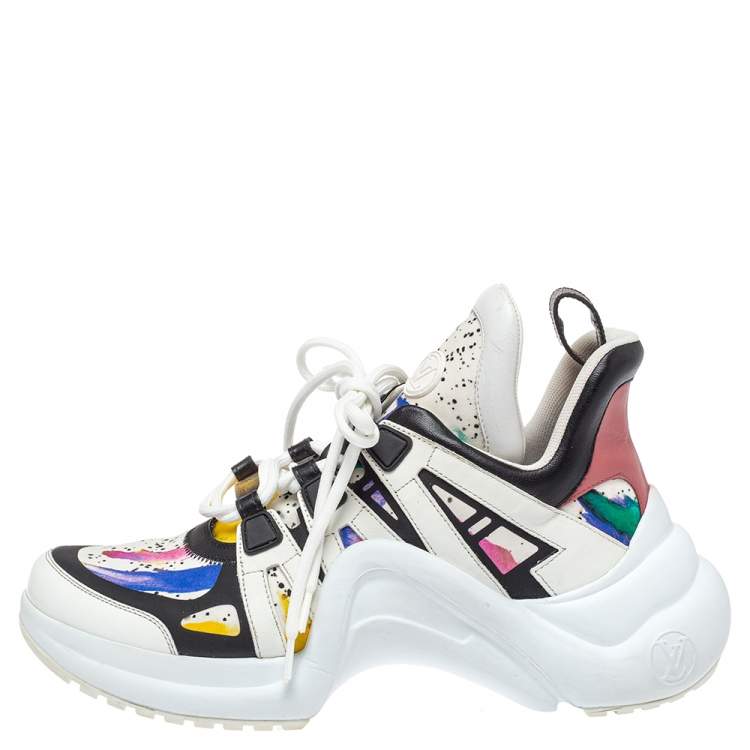 Louis Vuitton Multicolor Leather And Canvas Archlight Trainer