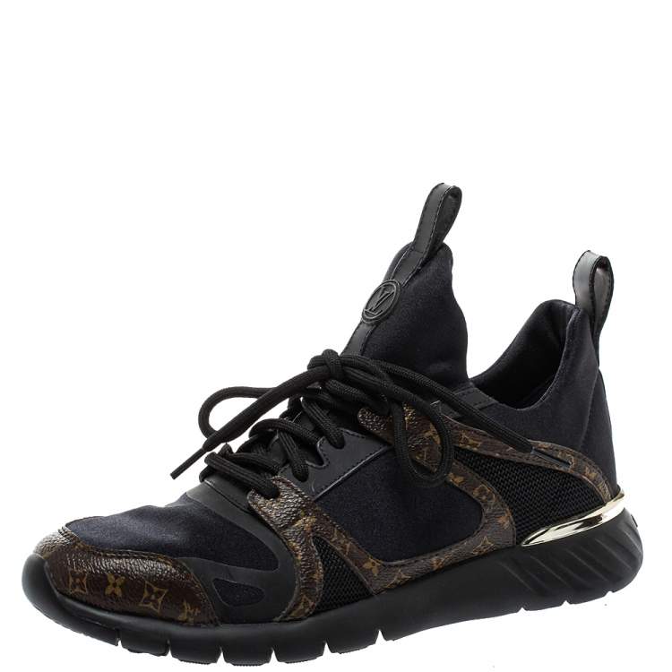 Louis Vuitton Black/Brown Fabric And Monogram Canvas Aftergame Sneakers  Size 36 Louis Vuitton | The Luxury Closet