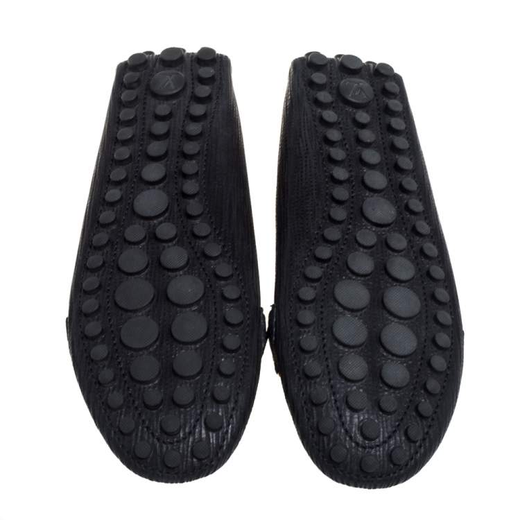 مملوكة مسبقًا Louis Vuitton Black Epi Leather Oxford Loafers Size 36.5