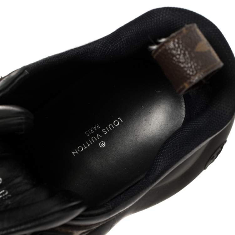 Pre Owned Louis Vuitton Black Monogram Canvas And Mesh LV Archlight Sneakers Size 38.5