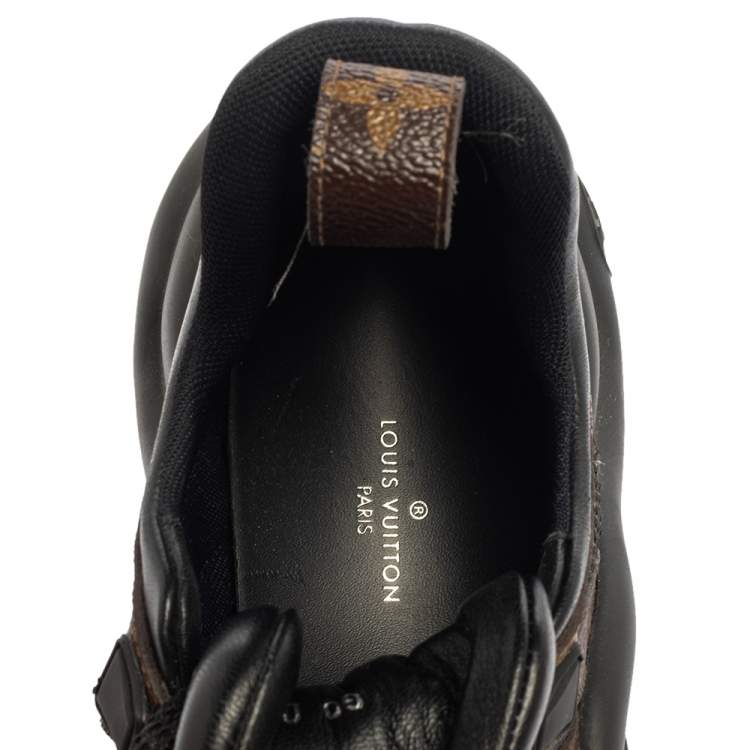 Pre Owned Louis Vuitton Black Monogram Canvas And Mesh LV Archlight Sneakers Size 35.5