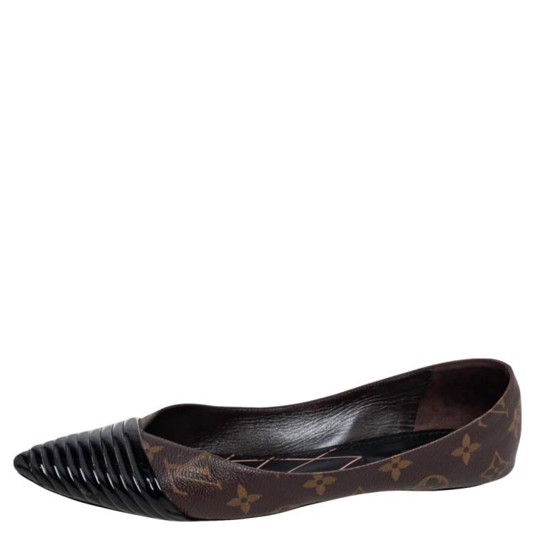 Louis Vuitton Brown Leather Cap Toe Oxford Shoes