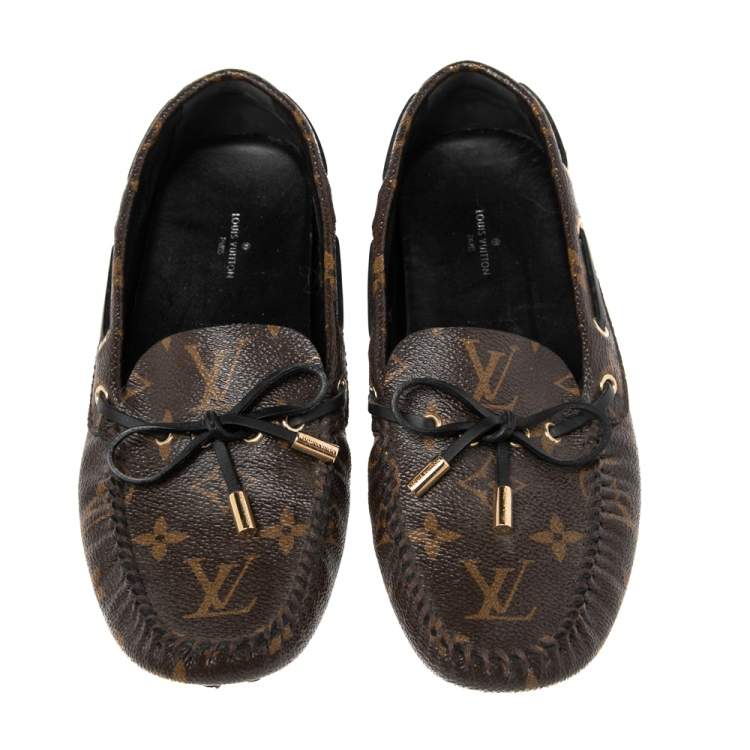 مملوكة مسبقًا Louis Vuitton Monogram Canvas Gloria Flat Loafers Size 38