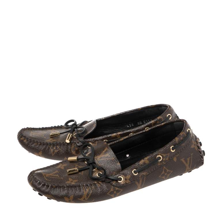 مملوكة مسبقًا Louis Vuitton Monogram Canvas Gloria Flat Loafers Size 38