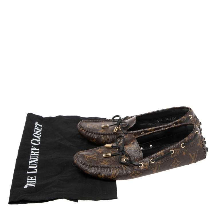 مملوكة مسبقًا Louis Vuitton Monogram Canvas Gloria Flat Loafers Size 38