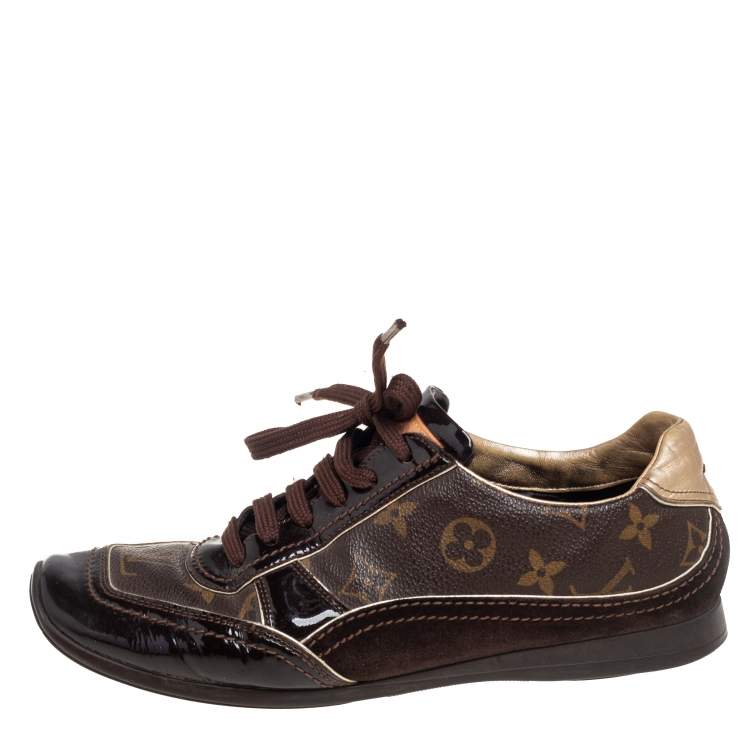 Used louis vuitton MONOGRAM TIME OUT SNEAKERS SHOES 8.5