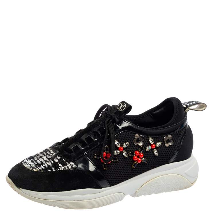 Louis Vuitton Black Patent Leather And Mesh Crystal Embellished Low Top  Sneakers Size 39 Louis Vuitton | The Luxury Closet