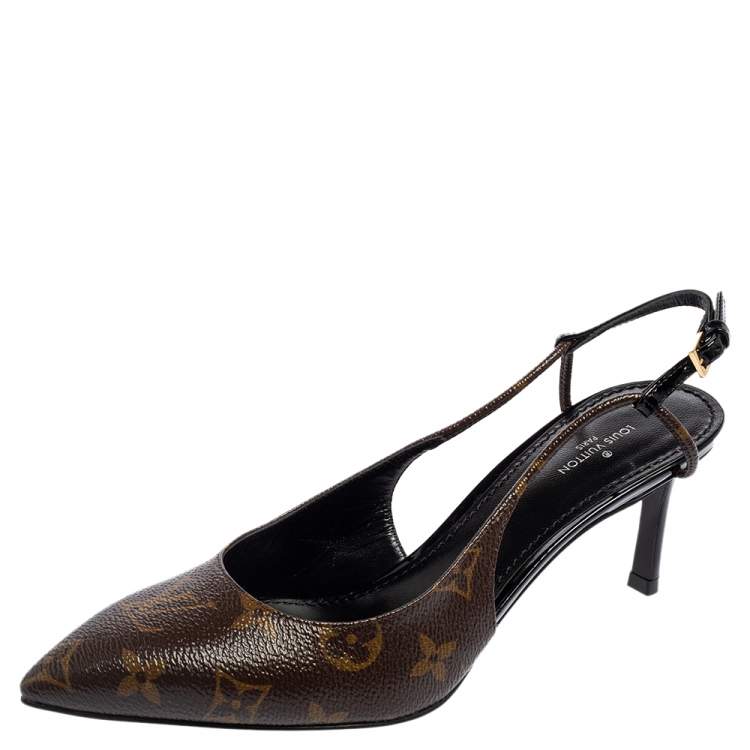 Louis Vuitton Pre-Loved Cherie slingback pumps for Women - Brown in Bahrain