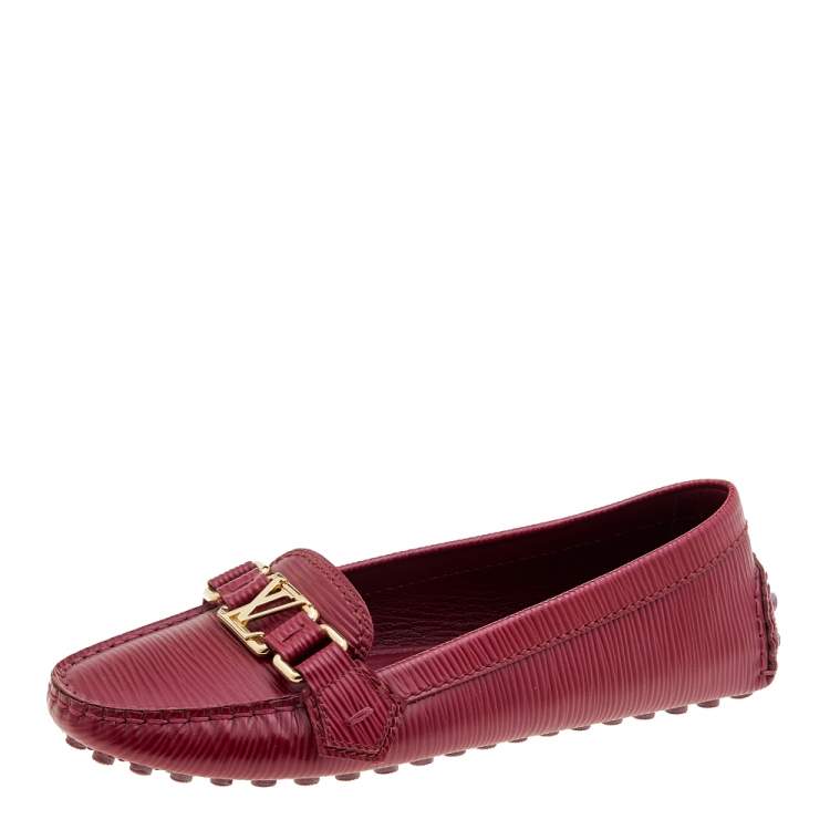 Red louis best sale vuitton loafers