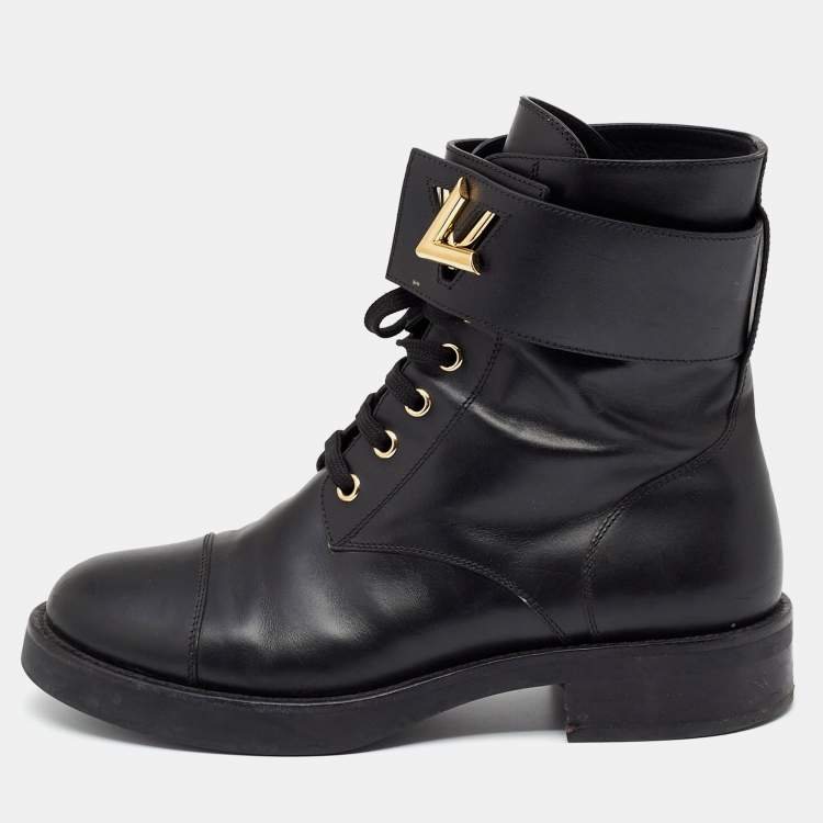 Louis Vuitton Leather Combat Boots It 37.5 | 7.5
