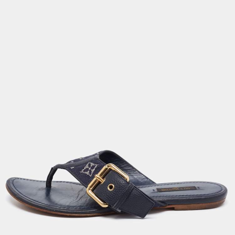 1) Louis Vuitton Denim Sandals: US$ 155 (Size: 37,5) 2) Louis