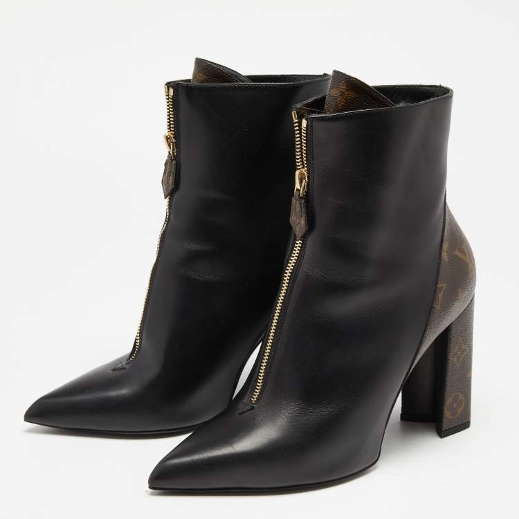 Louis Vuitton Black/Monogram Canvas And Leather Star Trail Ankle Boots Size  41 Louis Vuitton | The Luxury Closet