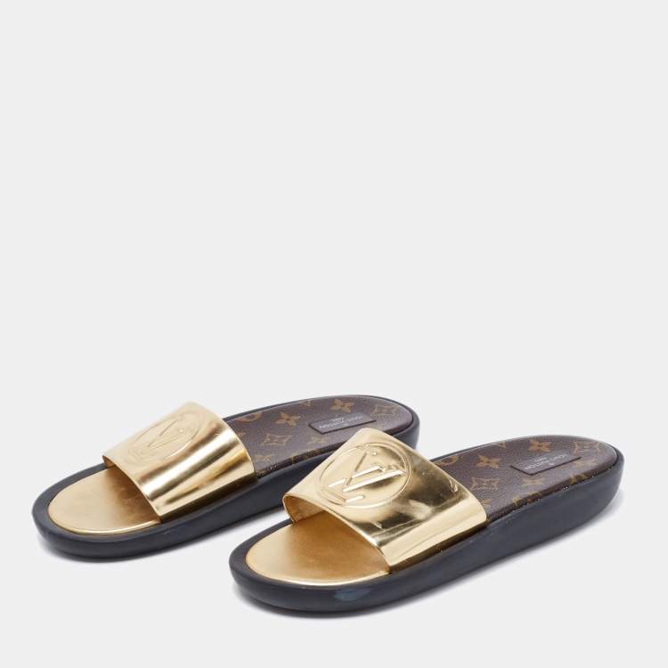Louis Vuitton Monogram Sunbath Flat Mule Sandals
