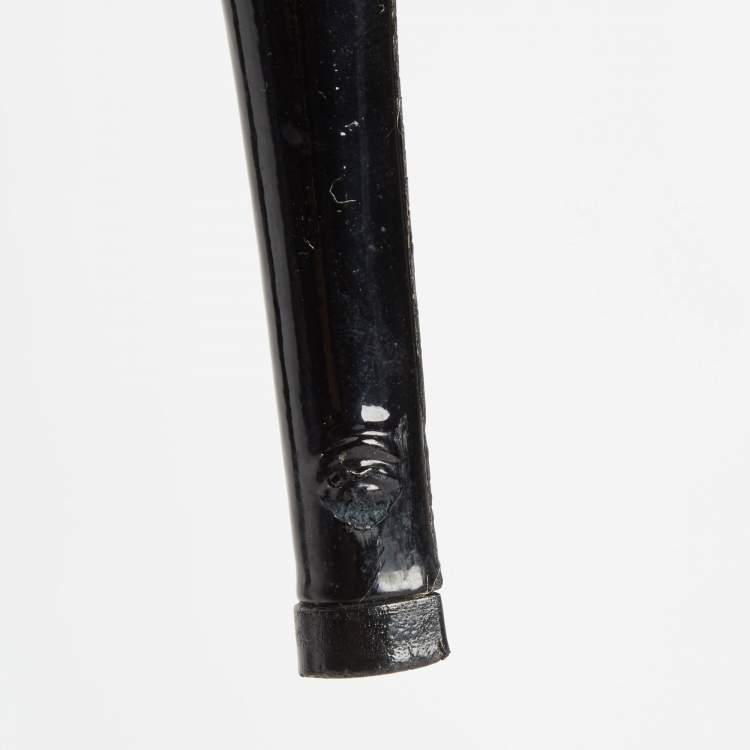 مملوكة مسبقًا Louis Vuitton Black Patent Leather Oh Really! Peep Toe Pumps Size 36.5