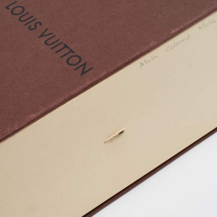 Pre Owned Louis Vuitton White Monogram Canvas And Leather Thong Flats Size 38.5