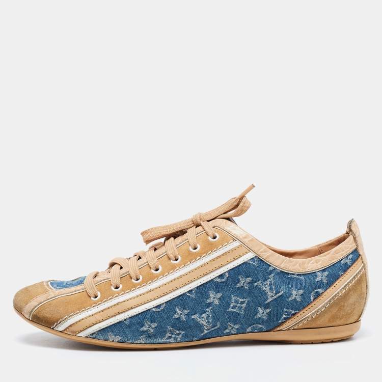 Louis Vuitton Run 55 Sneaker Blue Jean. Size 35.5