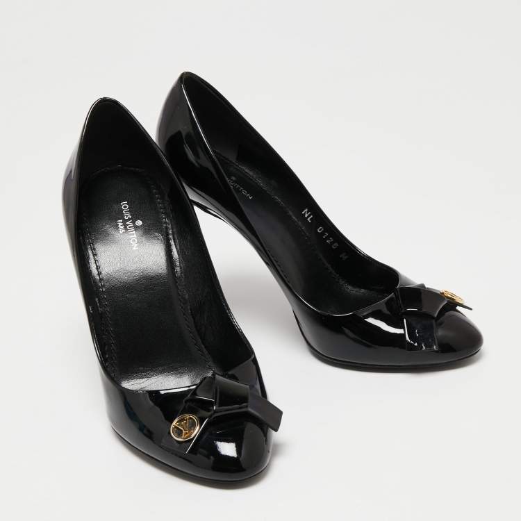 مملوكة مسبقًا Louis Vuitton Black Patent Leather Fiance Pumps Size 36