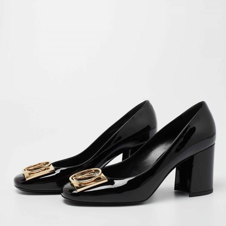 Madeleine patent leather heels Louis Vuitton Black size 37 EU in