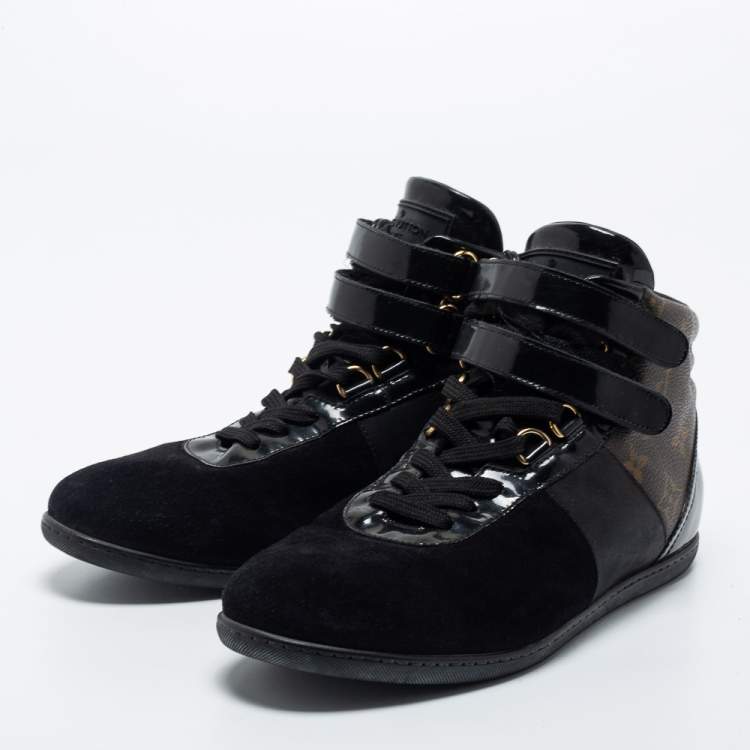 Louis Vuitton Black Leather Zip Detail High Top Sneakers Size 36.5 Louis  Vuitton | The Luxury Closet